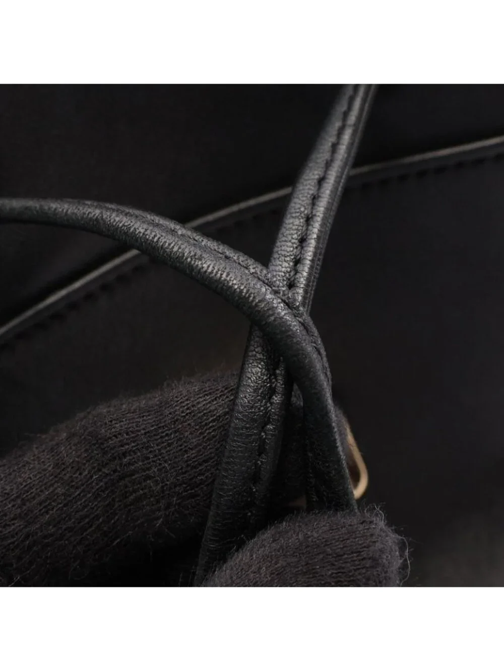 Chanel Backpack CC Logo Chain Black Lambskin Small